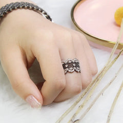 Gold-plated Ginkgo Leaf Ring for Women